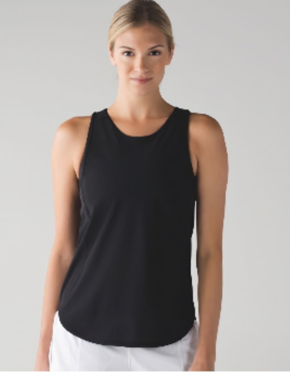 Women’s Sz. 6 Lululemon Sculpt Tank w/mesh and back cutout details - Black